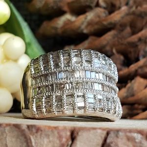 ⚫ Diamond Sterling Silver Ring